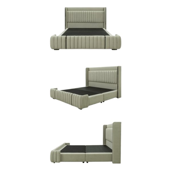 ฐานรองหัวเตียง 6 ฟุต WISDOM DESIGN FURNITURE รุ่น PETER สีครีมขาว